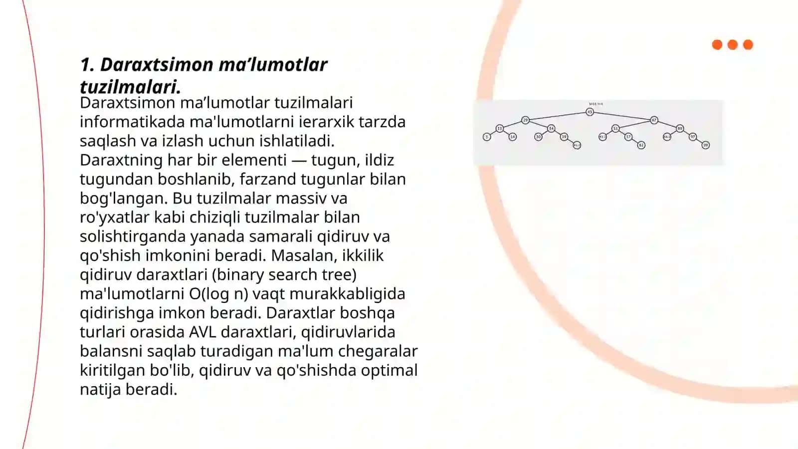 Daraxtsimon ma’lumotlar tuzilmalari 3