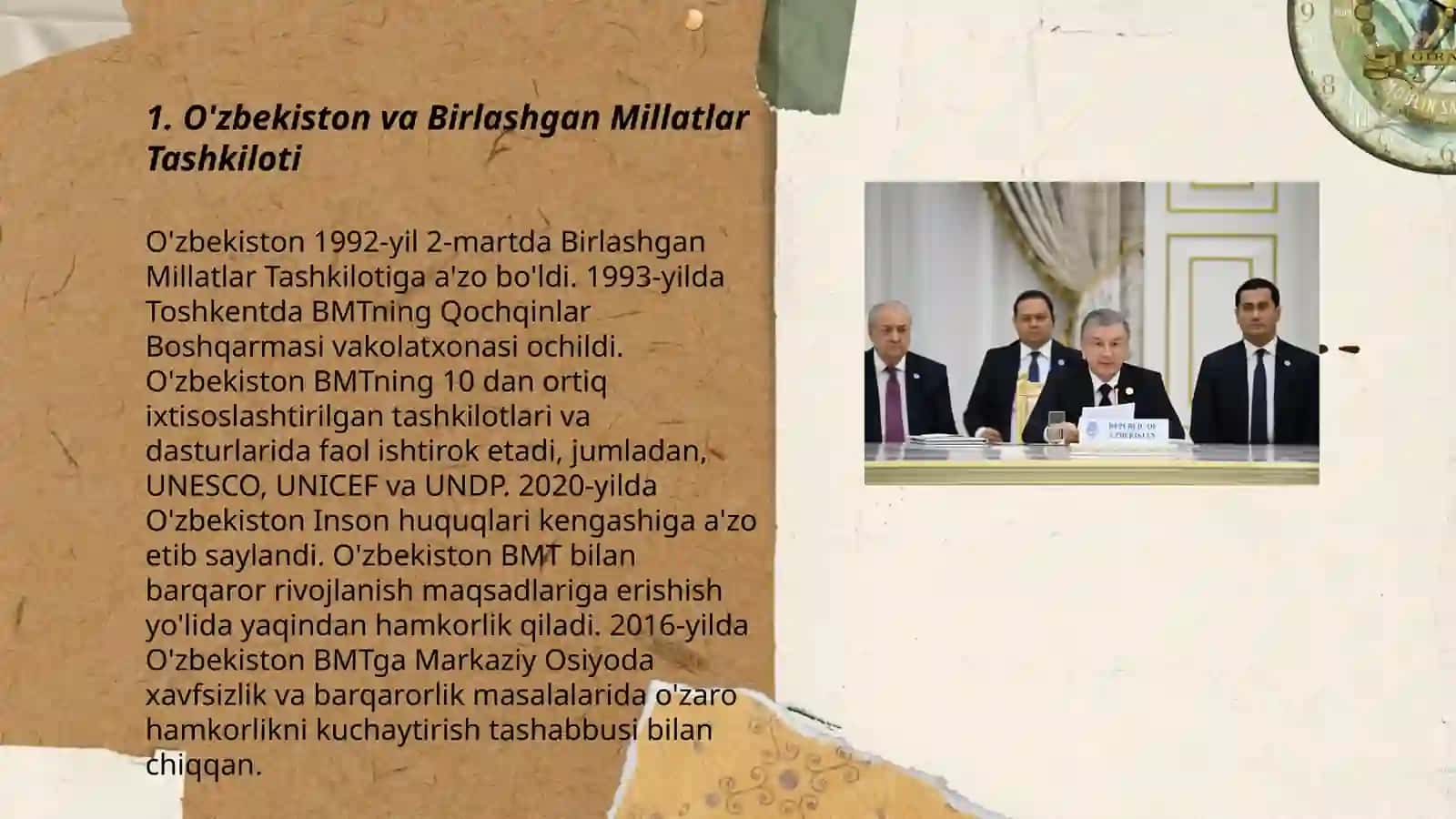 O'zbekiston va Birlashgan Millatlar Tashkiloti 3