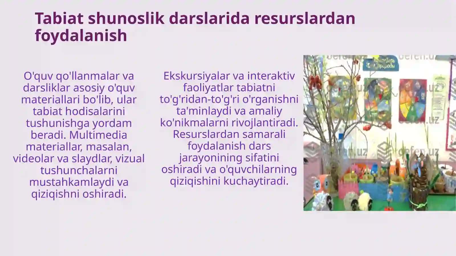 Tabiatshunoslik darslarini jihozlash va oʻlkashunoslik burchagini tashkiletish 3