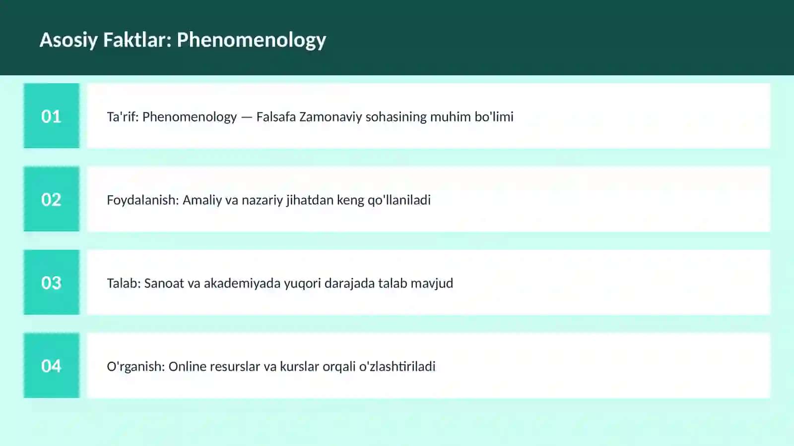 Phenomenology 3