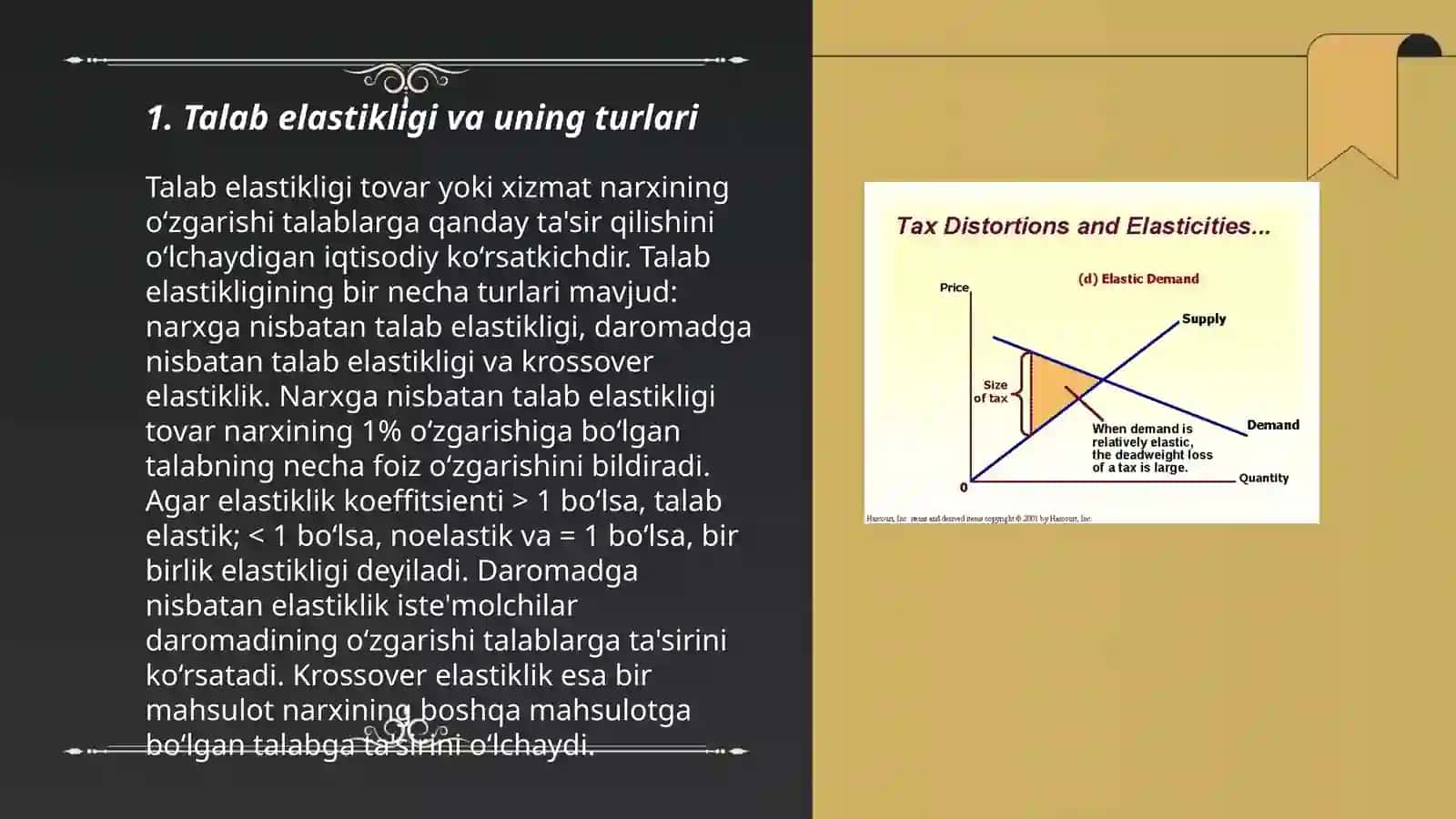 Talab va taklif elastikligi 3