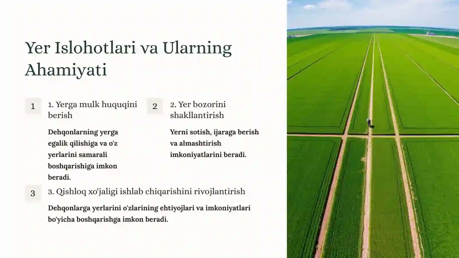 O'zbekistonda Agrar Siyosat va Qishloq Xo'jaligidagi Islohotlar 3