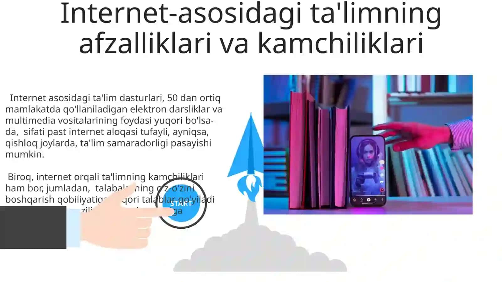 Internetdagi taʼlimiy dasturlar elektron o'quv qollanmalar multimedialar virtual stendlar 3