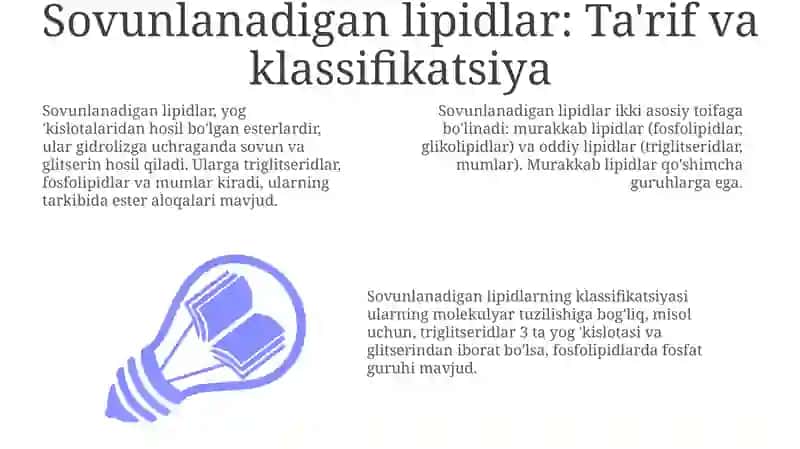 Sovunlanadigan lipidlar 3