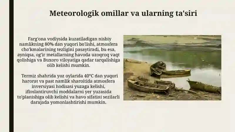 Atmosferada yoĝinlarining daryo havzasi bo'yicha taqsimlanishi 3
