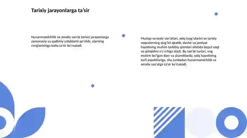 Iqtisodiyotda hunarmandchilik va amaliy san’atning o‘rni 3