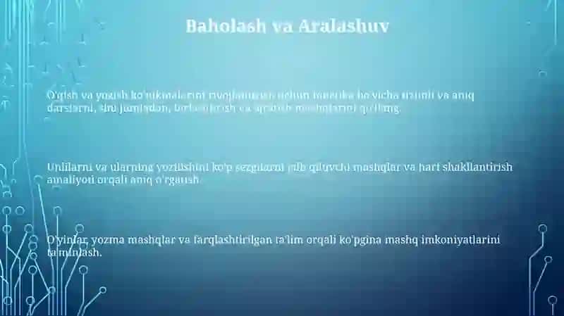 Undosh harflar imlosini o'rgatish 3