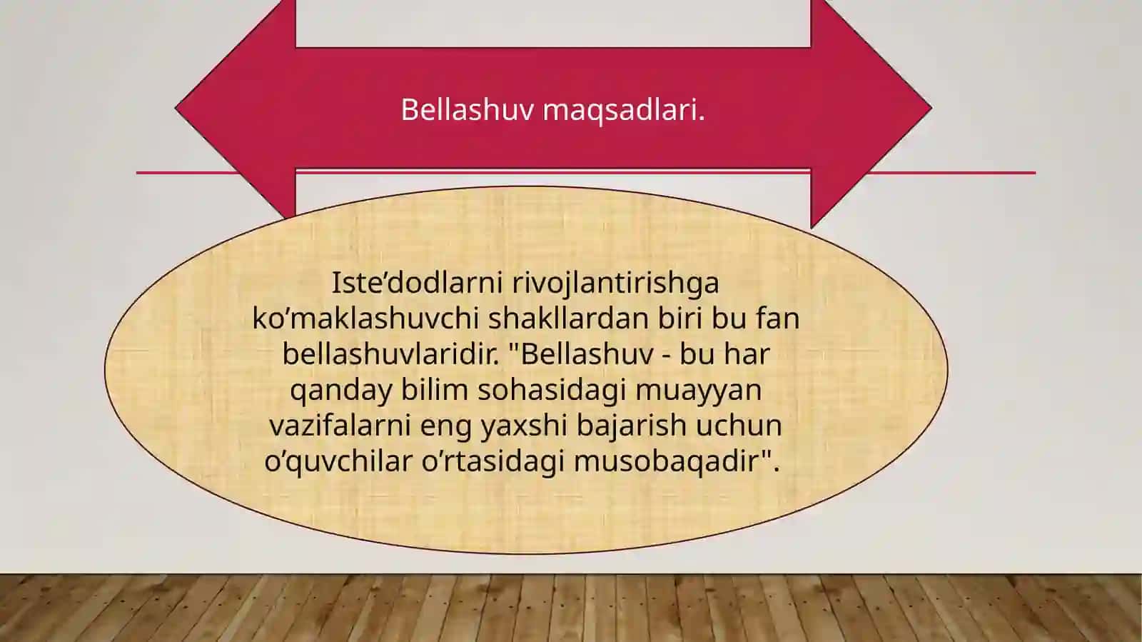 3-SINFDA BELLASHUVLARNING MAZMUNI VA ULARNI TASHKIL QILISH USULLARIGA TOPSHIRIQLAR TIZIMINI ISHLAB CHIQISH 3