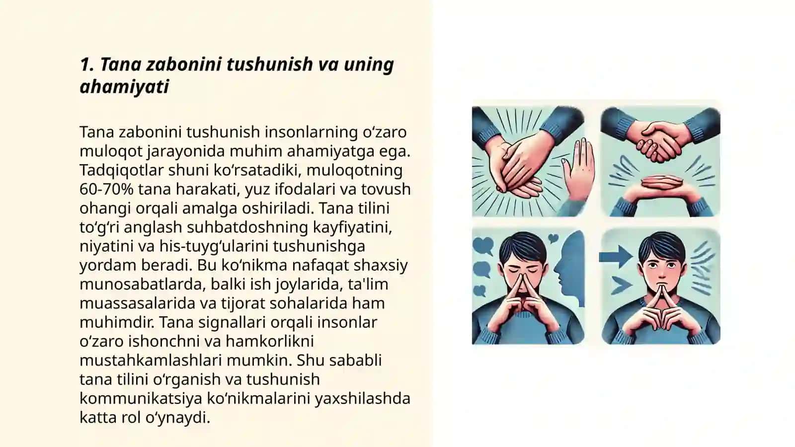 Tana zabonini konflikt vaziyatlarda qo'llash borasidagi asosiy tamoyillar 3