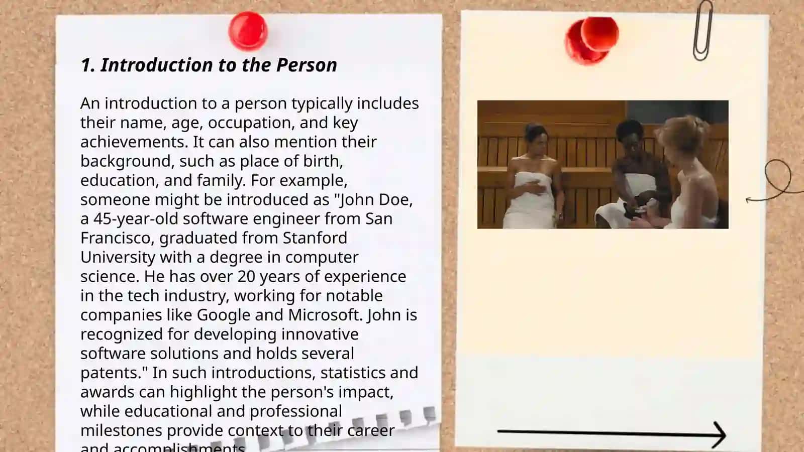 Plan for the presentation about important person in your life 3