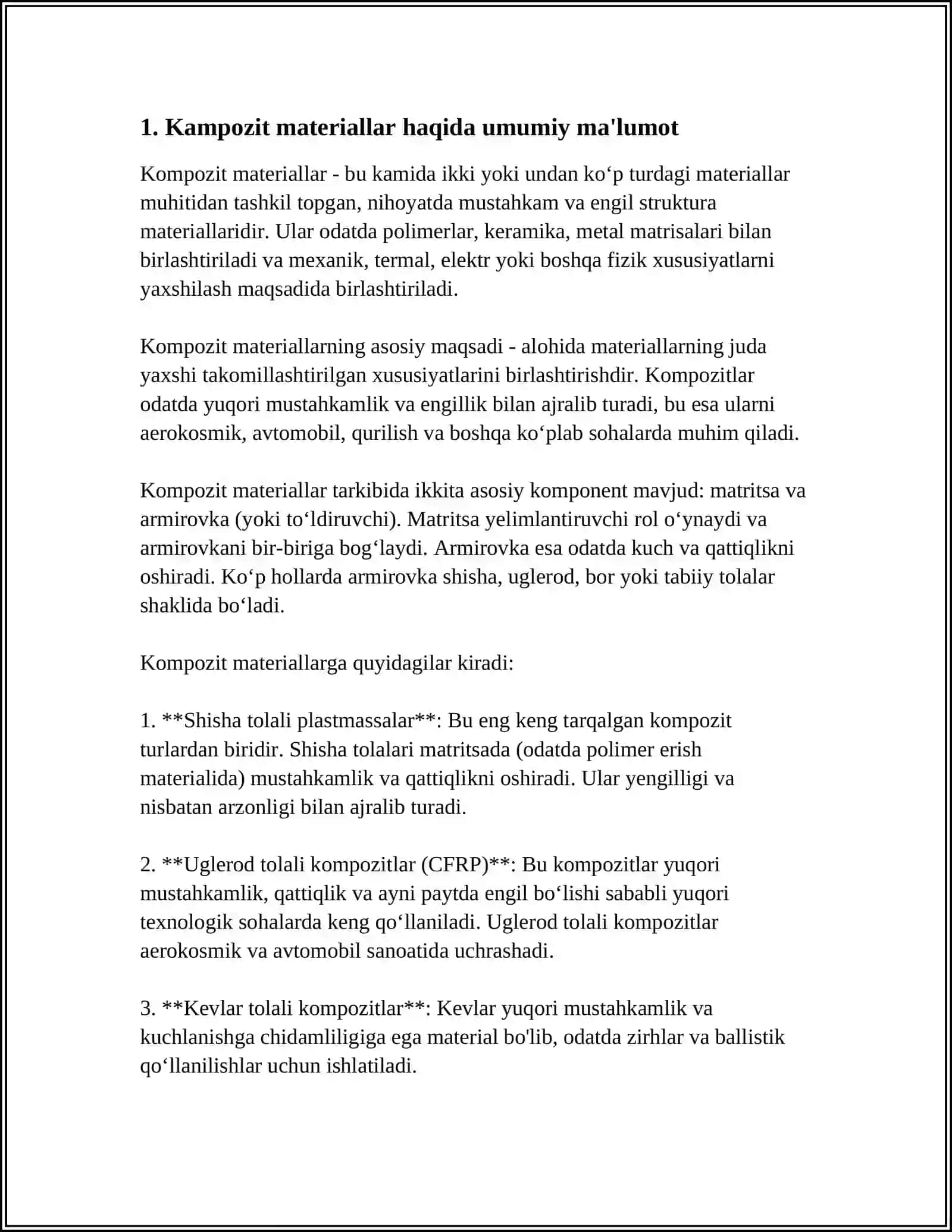 KAMPOZIT PULOMBALAR HAQIDA TUSHUNCHALAR 3