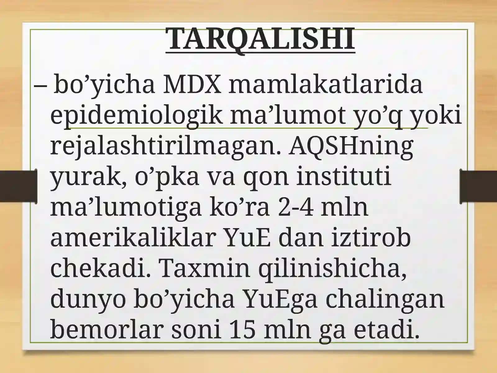 YURAK YETISHMOVCHILIGI 3