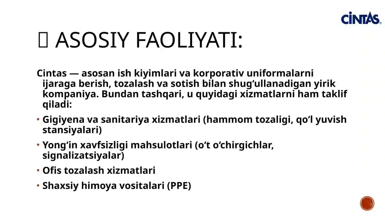 Xizmatlar (Professional Services) 3