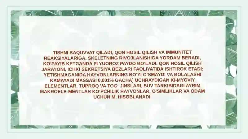 Tuproqning mikro va makro elementlar bilan ta'minlanganlik darajasi 3