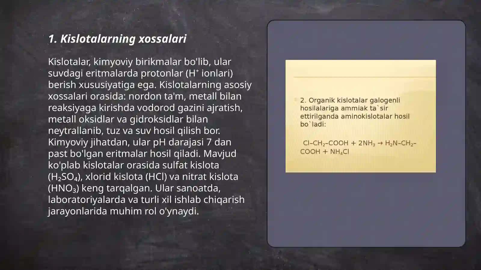 Kislotalar 3