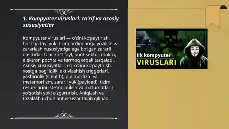 Kompyuter viruslari va antivirus dasturlari 3