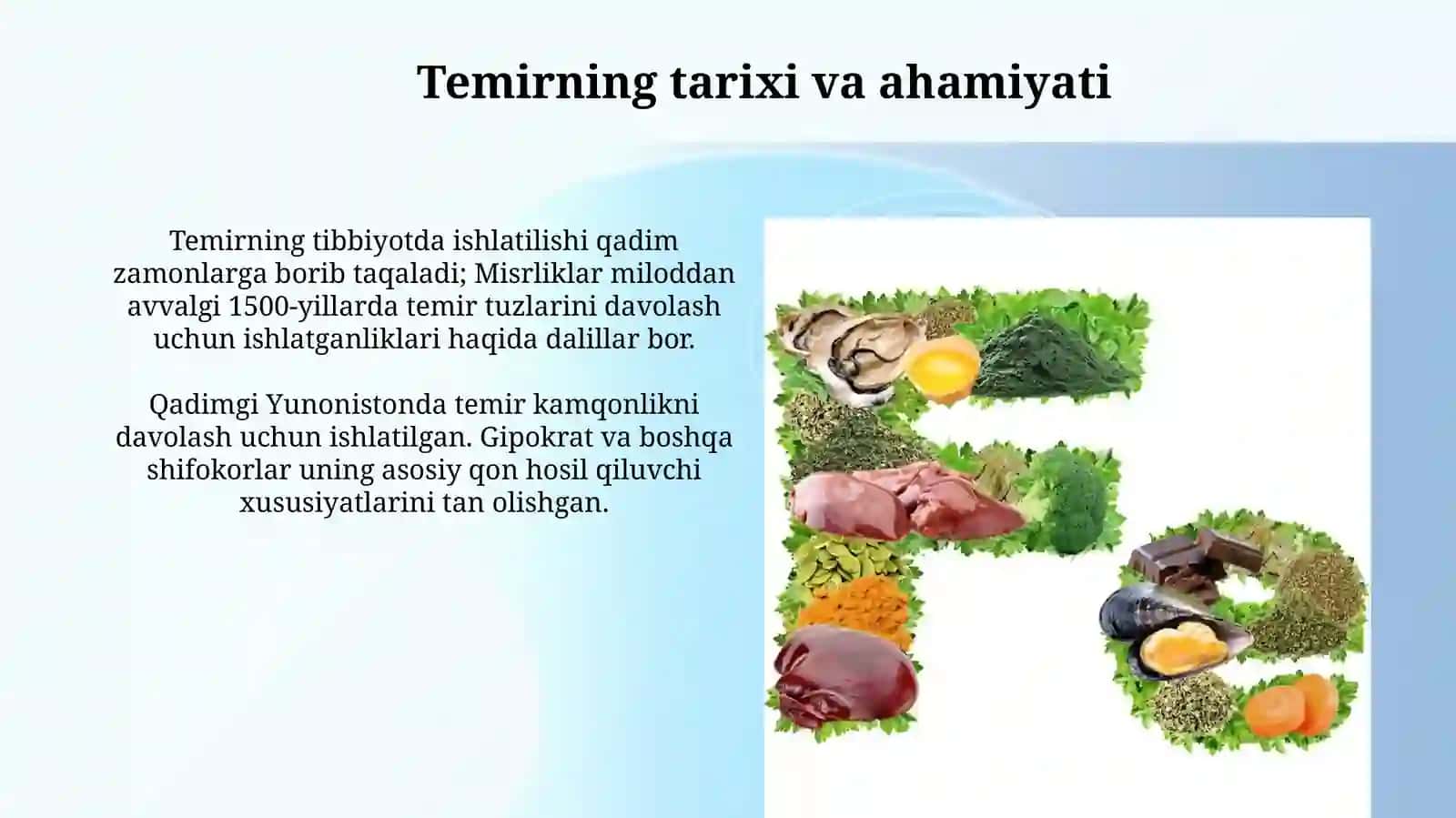 Temir dorivor vosita sifatida 3