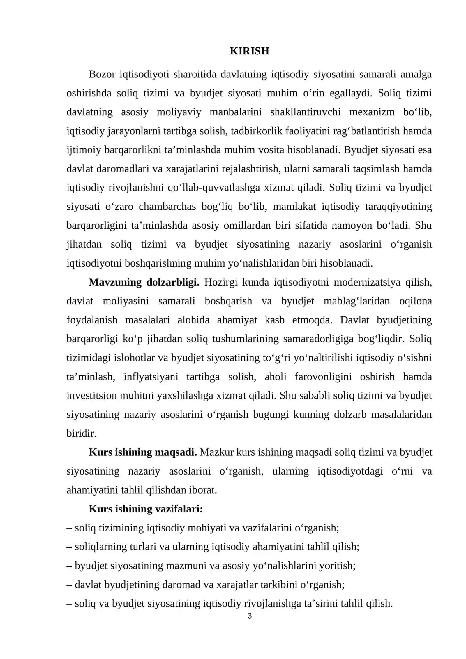 Soliq tizimi va byudjet siyosatining nazariy asoslari 3