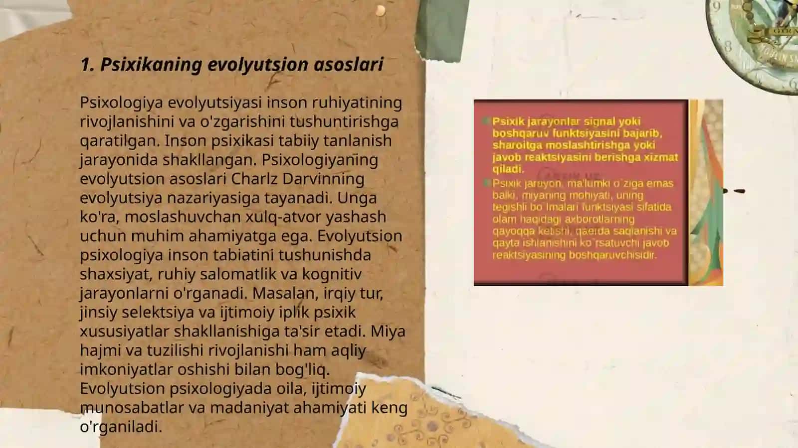 Psixikaning filogenetik taraqqiyoti 3