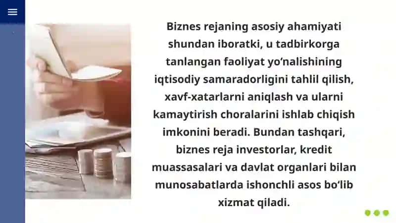 korxonani tashkil qilishda biznez rejaning ahamiyati va uni davlat ruyxatidan o’tkazish 3