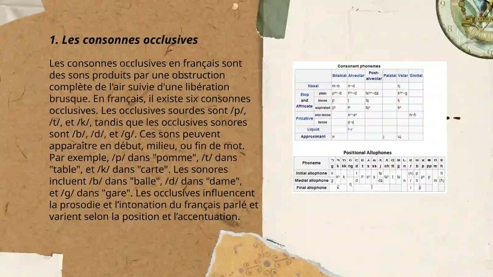 La classifation des consonnes en français 3