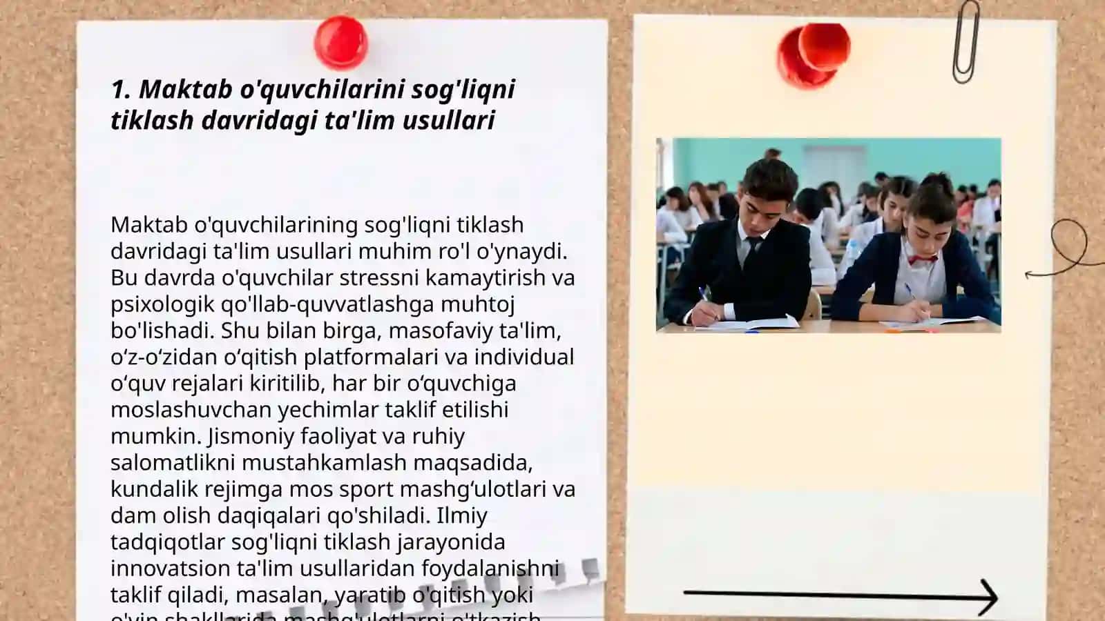 Uzoq davolanuvchi maktab oʻquvchilarni ta'lim va tarbiyalash konsepsiyasi - Umaraliyeva Hayotxon 3