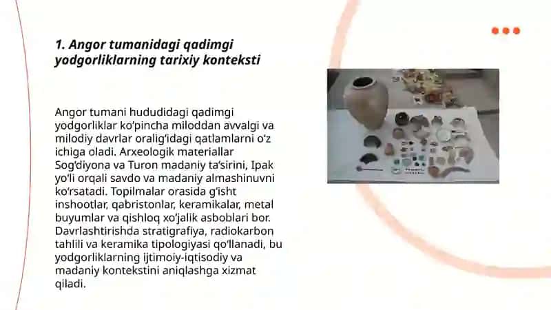 Angor tumanidagi qadimgi arxeologik yodgorliklar 3