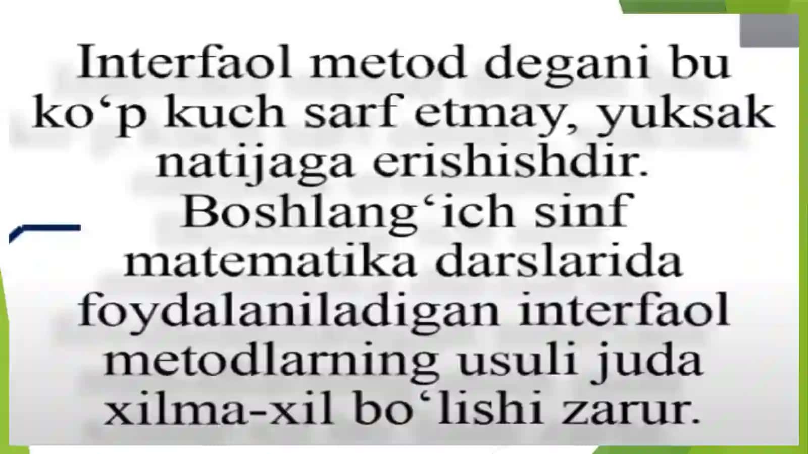 Interfaol metodlar 3