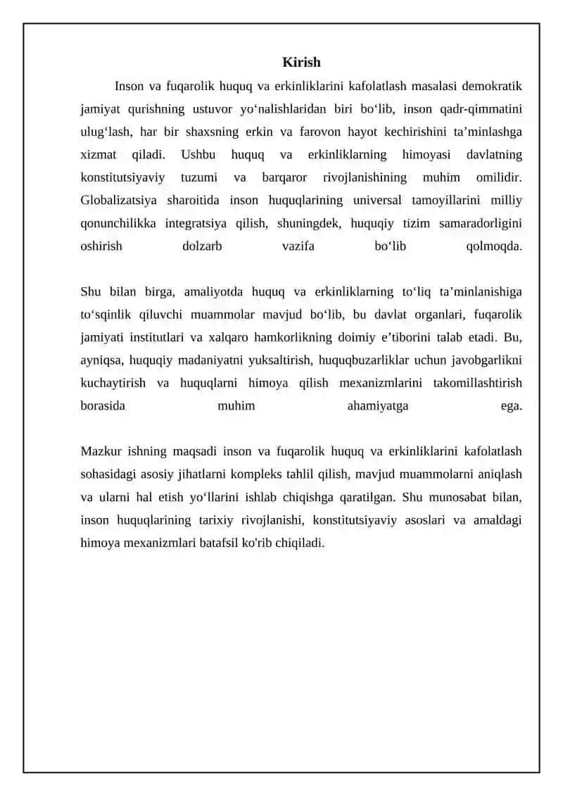Inson va fuqarolarning huquq erkinliklari kafolatlari 3