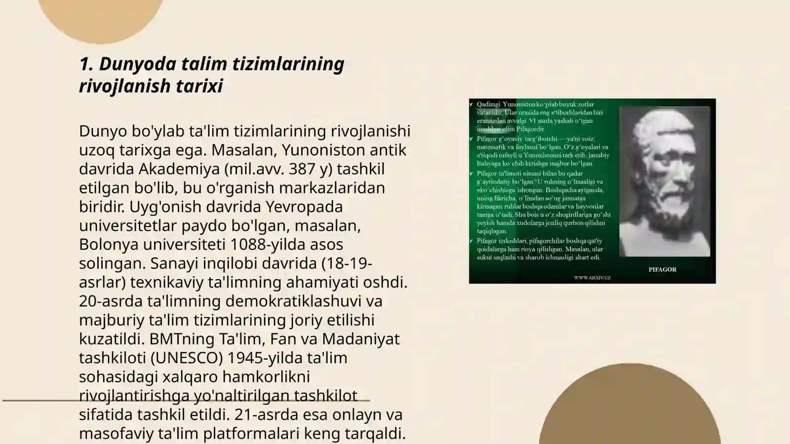 Dunyoda talim rivojlanishining qiyosiy tahlili 3