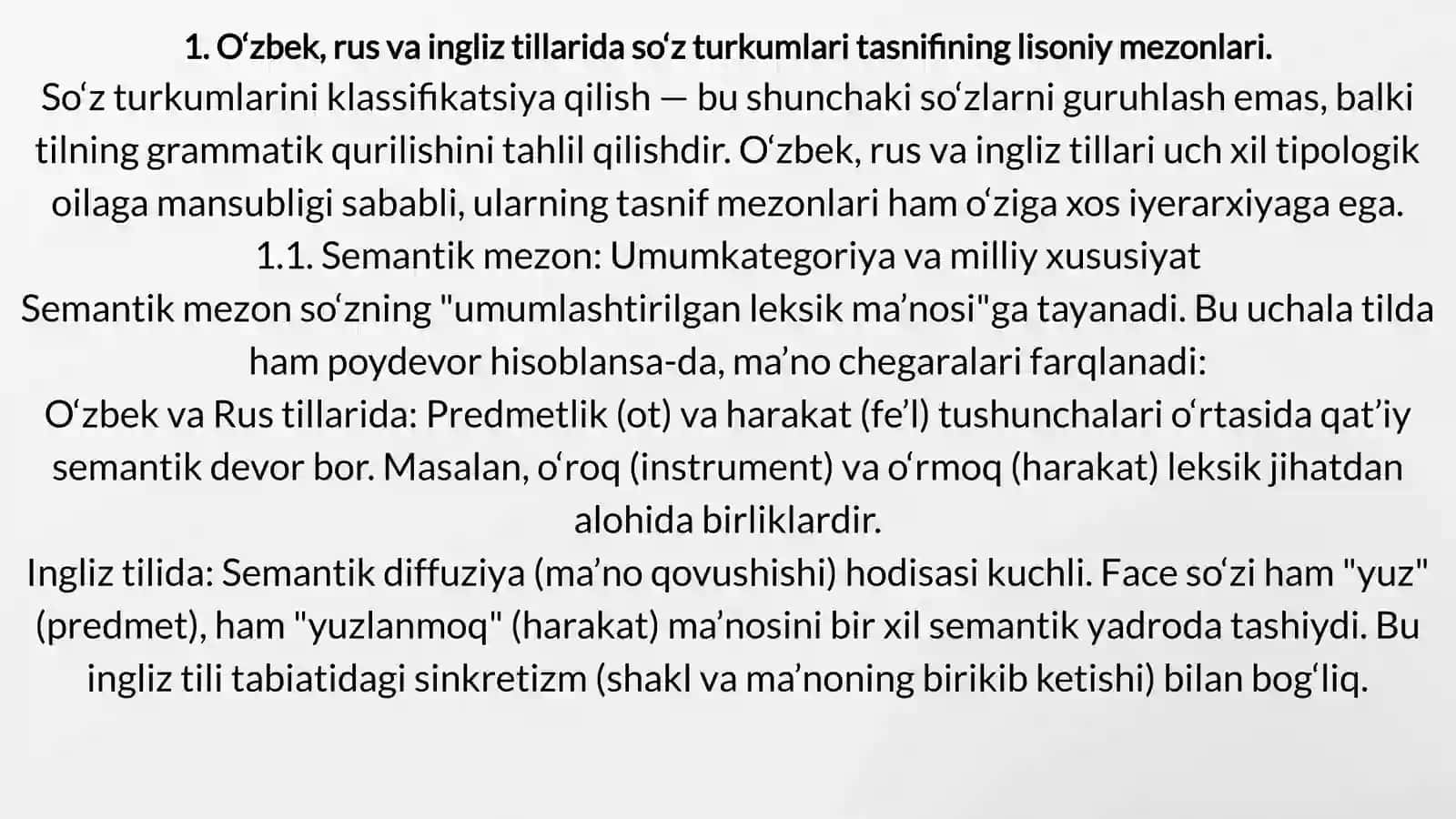 Turli tillarda so'z turkumlari 3