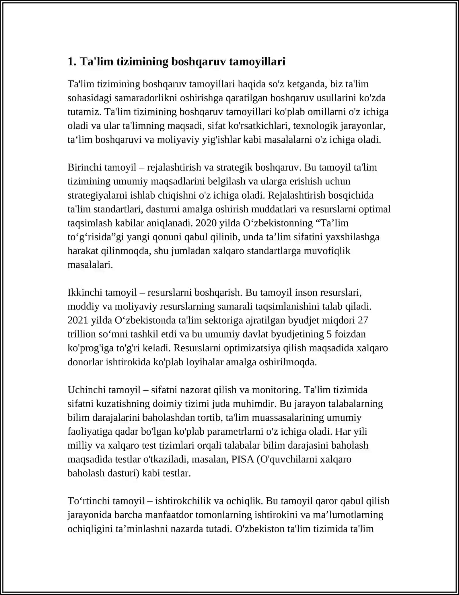 "TA'LIM TÓG'RISIDA"GI QONUNI 3