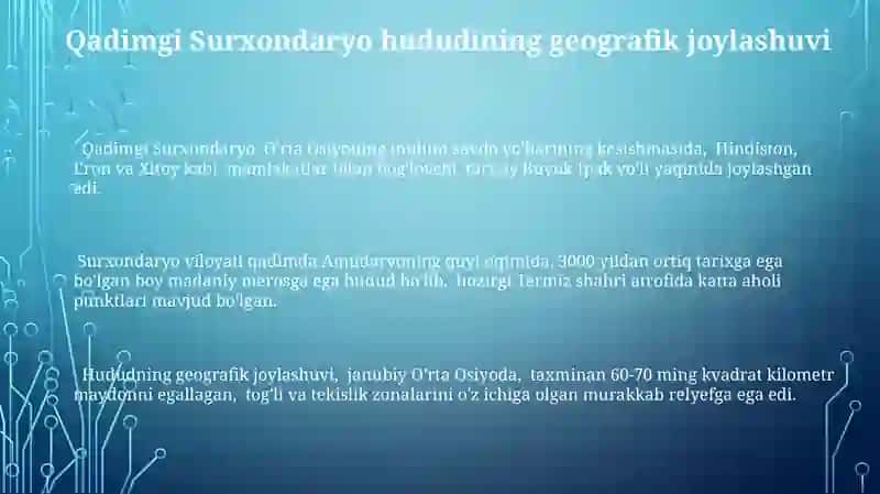 Surxondaryo qadimgi davrda 3