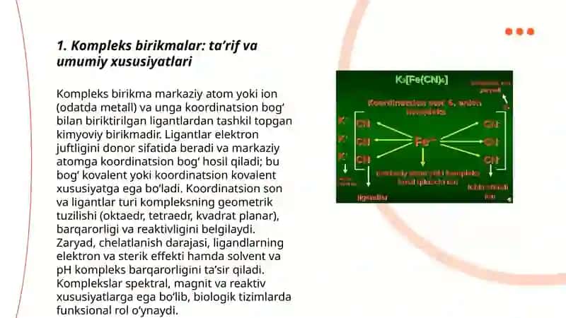 Kompleks birikmalar 3