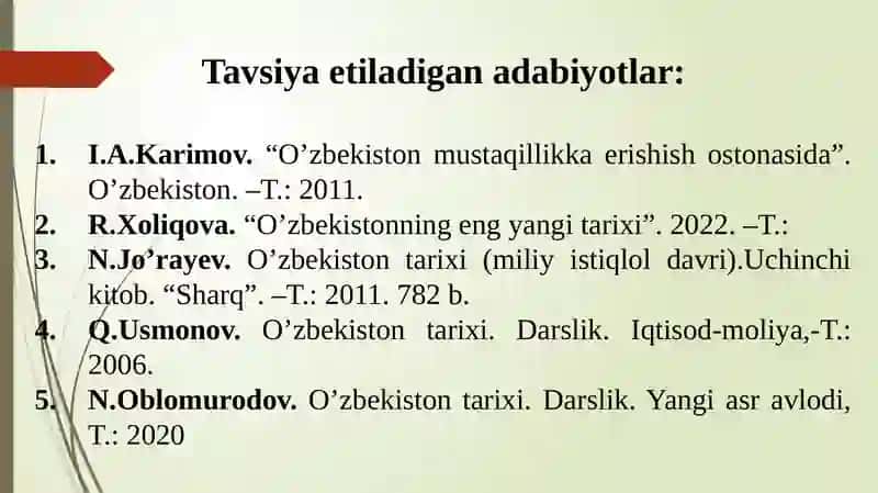 Mustaqil O’zbekiston Respublikasining tashkil topishi va uning tarixiy ahamiyati 3