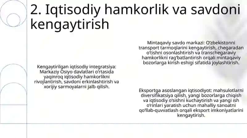O‘Zaro Manfaatli Va Amaliy Tashqi Siyosat Sohasidagi Ustuvor Yo'Nalishlar 3