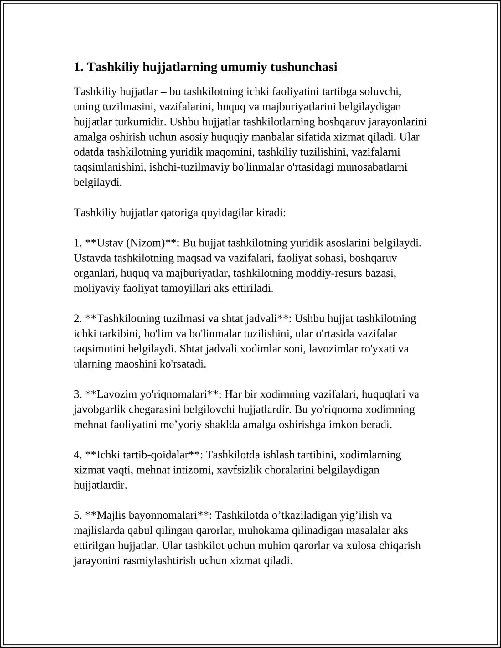 Toshkent Davlat Oʻzbek Tili va Adabiyoti Universiteti - Tashkiliy Hujjatlar 3