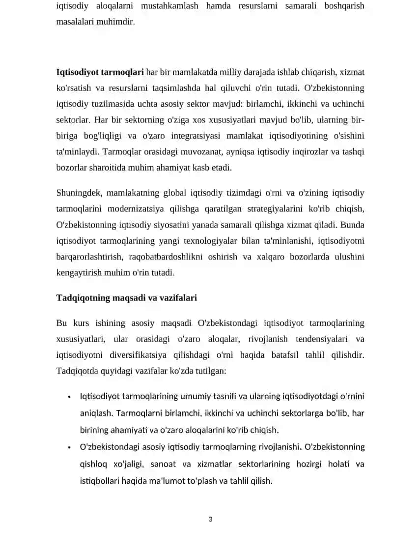O’zbekiston Iqtisodiyotining umumiy tavsifi 3