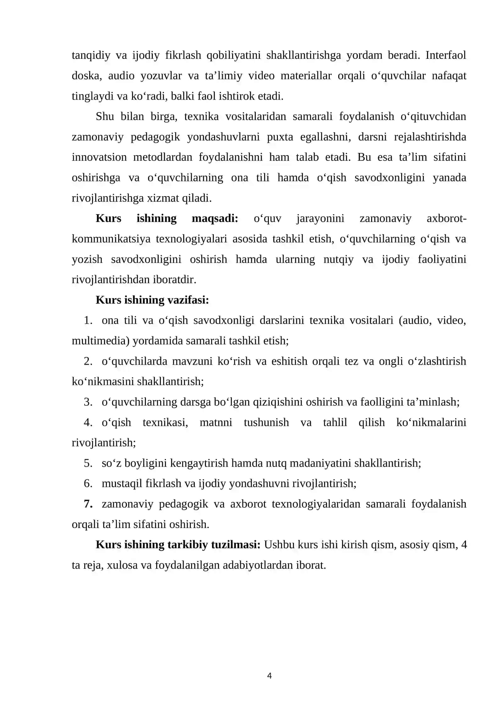 Boshlang‘ich sinf ona tili va o‘qish savodxonligi darslarida texnika vositalaridan foydalanish 3