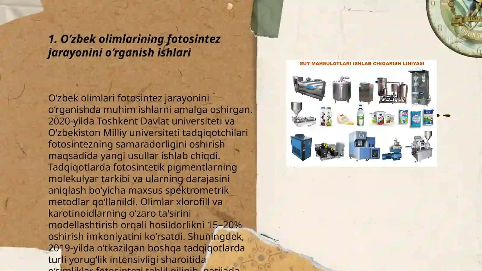 O‘simliklar fiziologiyasiga hissa qo‘shgan O‘zbek olimlarini olib borgan ilmiy tadqiqot ishlari 3