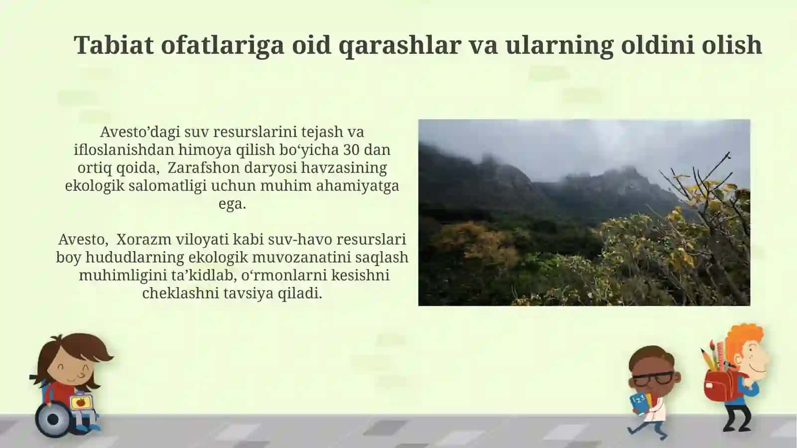 Avestoda tabiatni asrash haqida fikrvamulohazalar 3