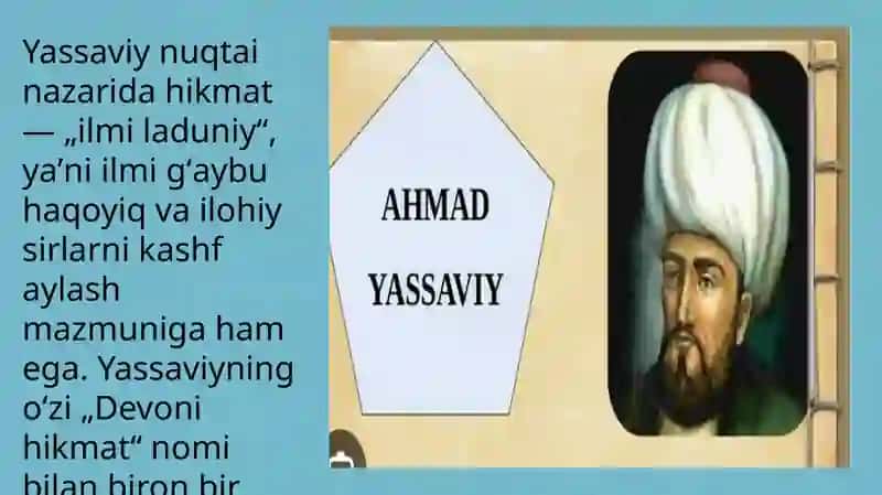 Ahmad Yassaviy va Ahmad Yugnakiy hayoti va ijodining manbalari 3