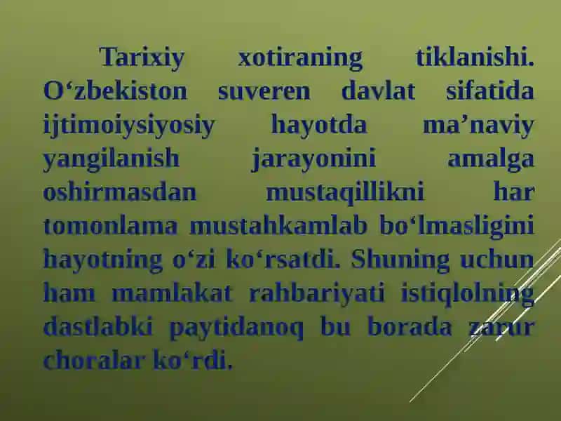 O`zbekistonning eng yaxshi tarixi 3