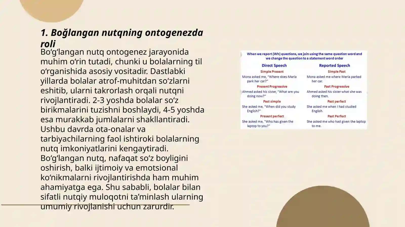 Boğlangan nutqning ontogenetik rivojlanishi 3