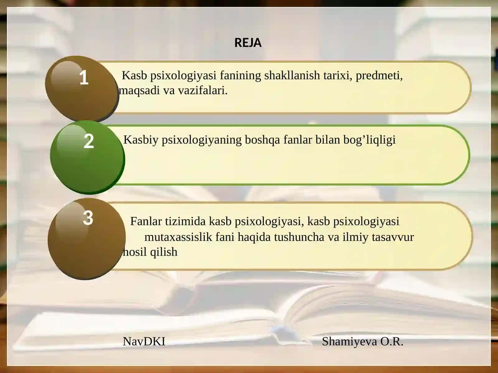 Kasbpsixologiyasiningpredmeti, maqsadi va asosiy kontseptual qoidalari 3