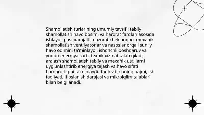 Ishlab chiqarish binolarini shamollatish turlari va qurilmalari 3