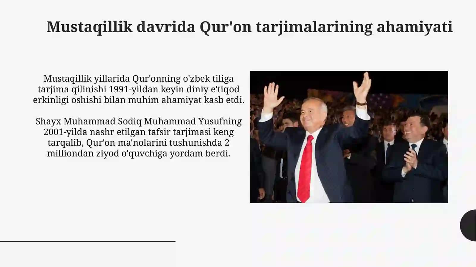 Mustaqillik yillarida Qur'onning o'zbek tiliga tarjima qilinishi va taisiirlari 3