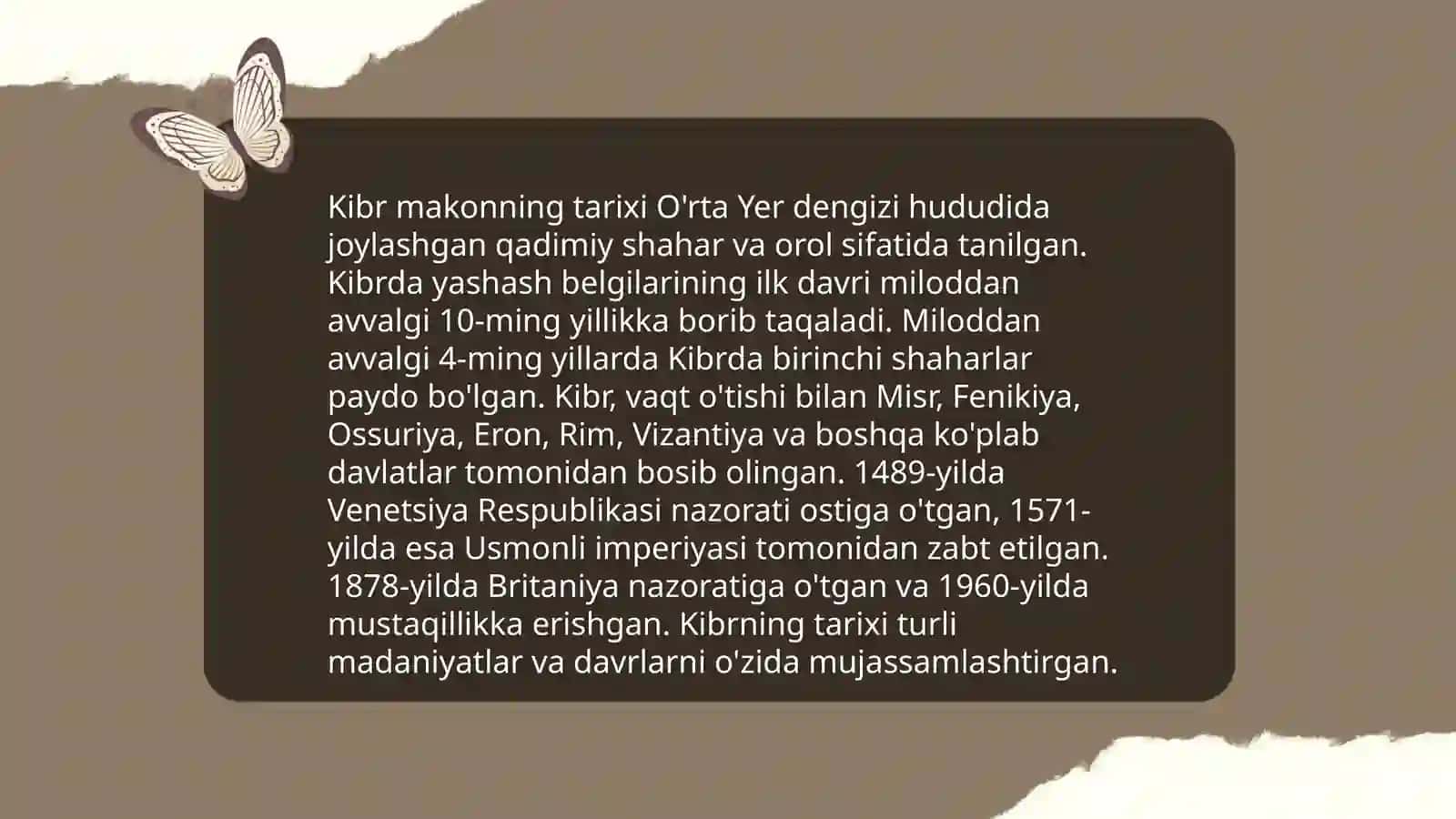 Kibr makonning tarixi 3