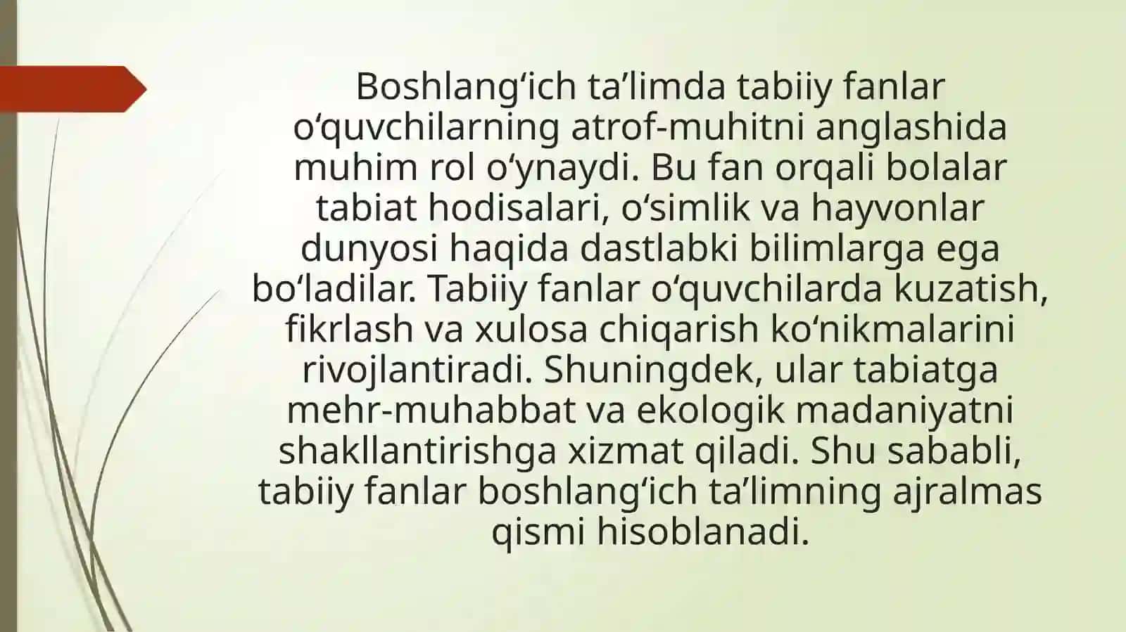 1 - 4 sinflar tabiiy fan darsligini tahlili 3