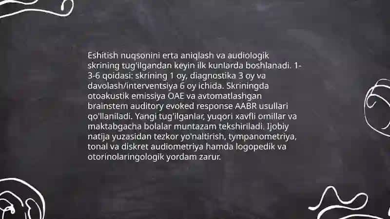 Eshitish nuqsoni bor bolalar bilan ishlash defektalogiya 3